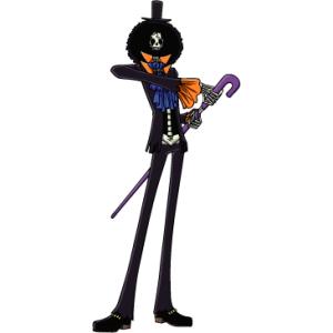 OPT09 ブルック ワンピース ONE PIECE 転写ステッカー