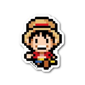 ピクセルワンピース ステッカー ルフィ 新世界ver ミニサイズ ピクセルワンピース ステッカー ルフィ 新世界ver ミニサイズ