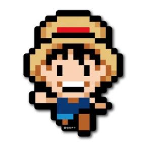 ピクセルワンピース ステッカー ルフィ ミニサイズ OPX001S ONE PIECE