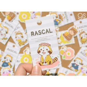 ラスカル ミニステッカー だっこ お花 キャラ...の詳細画像1