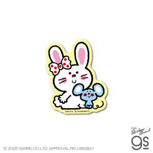 サンリオキャラクターズ ダイカットミニステッカー バニー＆マッティ sanrio 可愛い 人気 手帳 スマホ ギフト キャラクター gs 公式グッズ SAN219