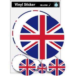 SK149 ユニオンジャック サークルステッカー Union Jack イギリス国旗