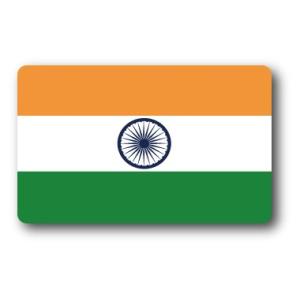 SK210 国旗ステッカー インド INDIA 100円国旗 旅行 スーツケース 車 PC スマホ｜we-love-sticker