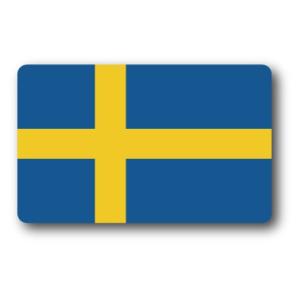 SK218 国旗ステッカー スウェーデン SWEDEN 100円国旗 旅行 スーツケース 車 PC スマホ｜we-love-sticker