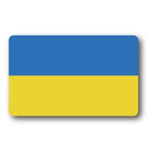 SK257 国旗ステッカー ウクライナ UKRAINE 100円国旗 旅行 スーツケース 車 PC スマホ｜we-love-sticker