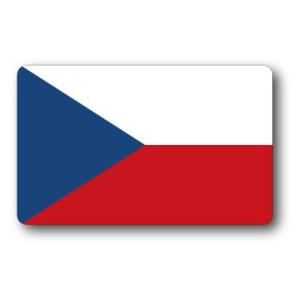 SK263 国旗ステッカー チェコ CZECH REPUBLIC 100円国旗 旅行 スーツケース 車 PC スマホ
