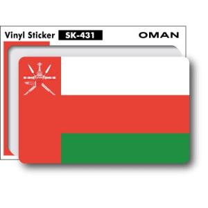 SK431 国旗ステッカー オマーン OMAN 100円国旗 旅行 スーツケース 車 PC スマホ｜we-love-sticker