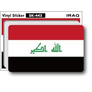 SK442 国旗ステッカー イラク IRAQ 1...の商品画像