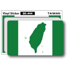 SK444 国旗ステッカー 台湾独立旗 TAIWAN 100円国旗 旅行 スーツケース 車 PC スマホ