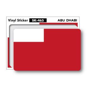 SK465 国旗ステッカー アブダビ ABU DHABI 100円国旗 旅行 スーツケース 車 PC スマホ