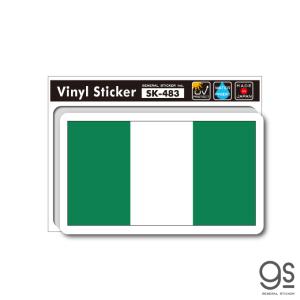 国旗ステッカー ナイジェリア NIGERIA 旅行 スーツケース 車 PC フラッグ 国旗 SK483 gs グッズ｜we-love-sticker