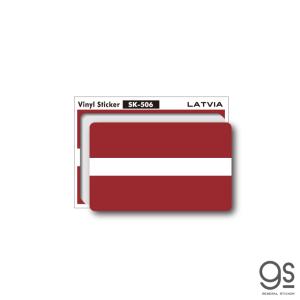 国旗ステッカー ラトビア LATVIA 100円国旗 旅行 スーツケース 車 PC スマホ SK506 gs グッズ