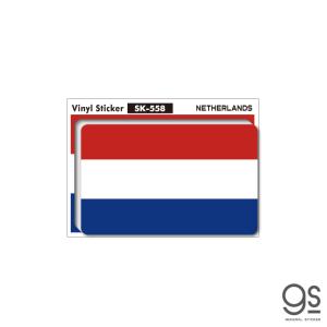 国旗ステッカー オランダ Netherlands 100円国旗 旅行 スーツケース 車 PC スマホ フラッグ SK558 gs グッズ｜we-love-sticker