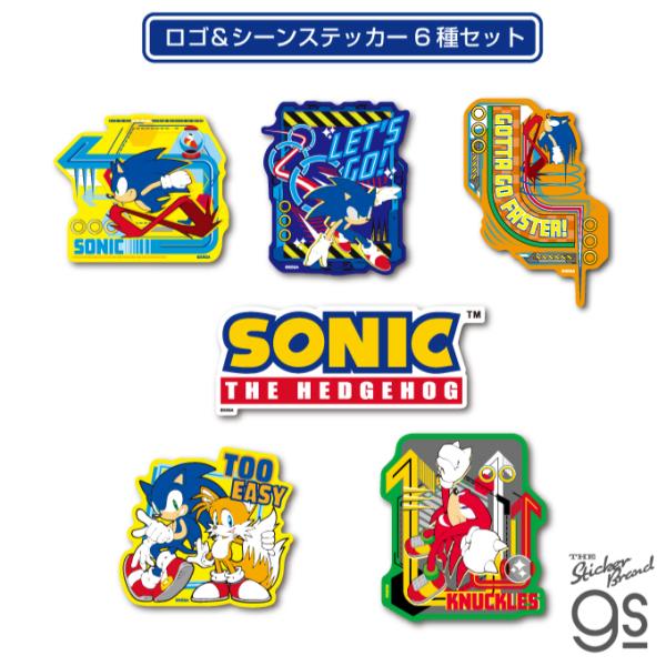 6種セット ソニック ダイカットステッカー ロゴ&amp;シーン SEGA セガ Sonic ソニックシリー...