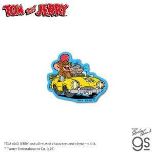 トムとジェリー ダイカットミニステッカー ドライブ アニメ 映画 TOM and JERRY 人気 スマホ 可愛い アメリカ キャラクター gs 公式グッズ TMJ010