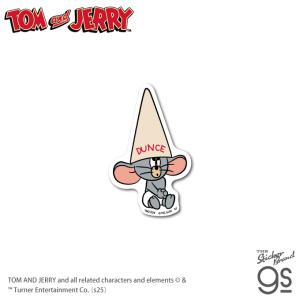 トムとジェリー ダイカットミニステッカー DUNCE アニメ 映画 TOM and JERRY 人気 スマホ 可愛い アメリカ キャラクター gs 公式グッズ TMJ024