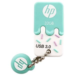 HP USBメモリ 32GB USB 3.0 ブルー アイスクリーム ゴム製 耐衝撃 防塵 のフラッシュドライブ x778w HPFD778W-32｜we-st-villa-ge