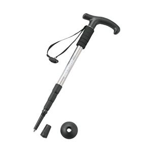 キャプテンスタッグ(CAPTAIN STAG) 登山 トレッキングステッキ Tグリップ コンパクト4段スライド式 【軽量220g / 最小445mm