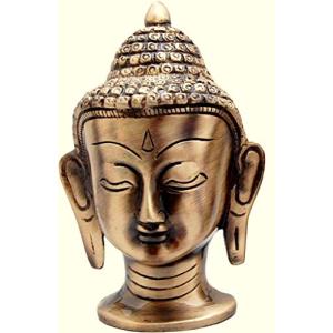 eSplanade の真鍮の瞑想仏頭アイドル金属像の数字| チベットの仏像 - Brass Buddha Statue｜we-st-villa-ge