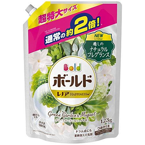 ボールド 液体 柔軟剤入り 洗濯洗剤 グリーンガーデン&amp;ミュゲ 詰め替え 約2倍分(1.22kg)