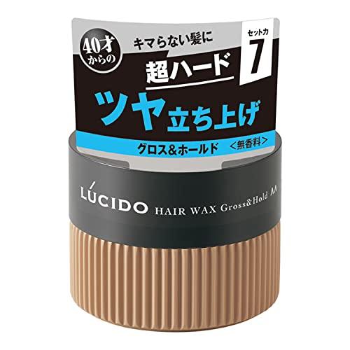 LUCIDO(ルシード) ヘアワックス グロス&amp;ホールド メンズ スタイリング剤 無香料 80グラム...