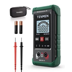 TESMEN TM-510 テスター 、4000カウント デジタル 小型 マルチメーター、スマート測定オートレンジ、非接触電圧検知機能付き、 AC/D｜we-st-villa-ge