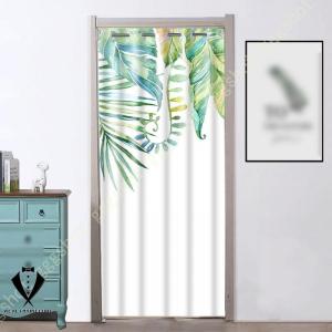 間仕切りカーテン 冷気遮断 のれん 180cm丈 暖簾 目隠し おしゃれ 取付け簡単 カーテン 遮光 シンプル ハトメ リーフ 動物 ロング 間仕切り 北欧 厚手 防音