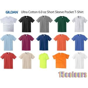 ギルダン GILDAN Tシャツ 米国ブランド 半袖 ポケット付き 6oz ヘビーウェイト サイズ S~2XL 15色 #2300