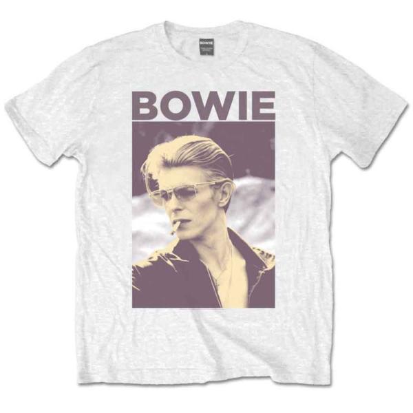 【公式新品】DAVID BOWIE - SMOKING WHITE デヴィッドボウイ Tシャツ