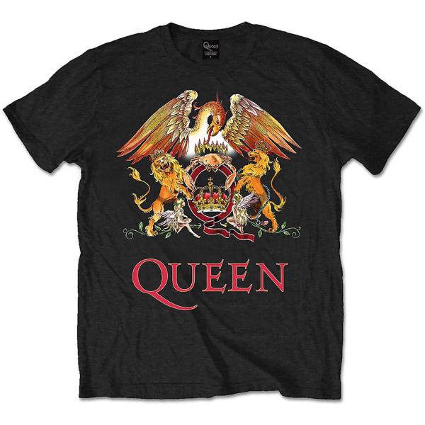 【公式新品】QUEEN - CLASSIC CREST BLACK クイーンTシャツ