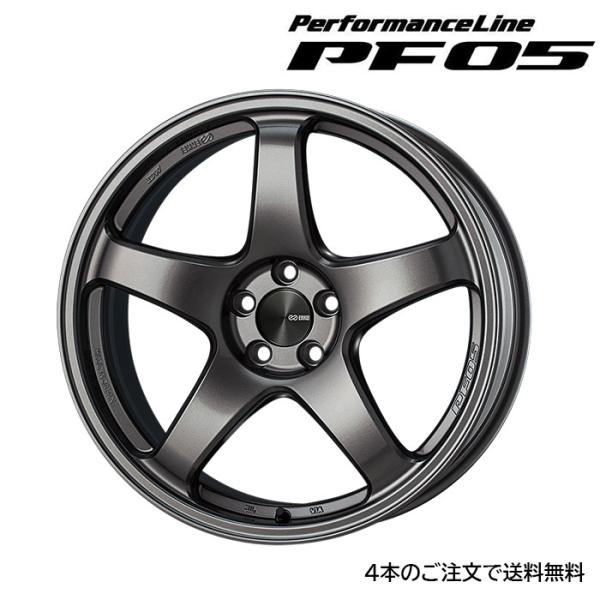 ENKEI PF05 1本 18X10.0J+12 5 114.3 ダークシルバー