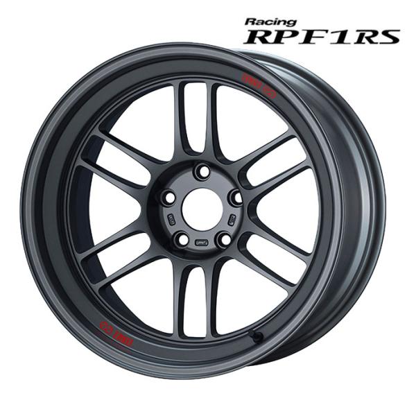 ENKEI RPF1RS 4本 18X9.5J+12 5 114.3 マットダークガンメタリック