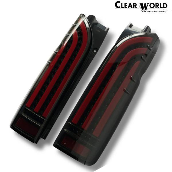 ClearWorld LEDテールランプ type2 流れるウインカー ハイエース 200系 全グレ...