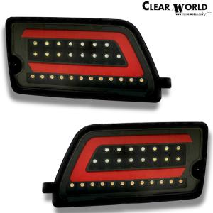 ClearWorld LEDテール 流れるウインカー アトレー S700W S710W 2021/11〜 チューブフルLEDテール シーケンシャル ブラック/レッドバー CTD-26B｜web-carshop