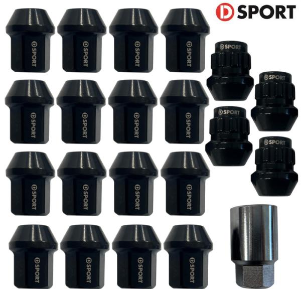 D SPORT コンペティションナット+ロックナット 20個セット ダイハツ車 汎用 Dスポーツ パ...