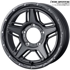 WEDS キーラータクティクス ブラック 15×6.0J+0 5H 139.7 1本 ジムニー