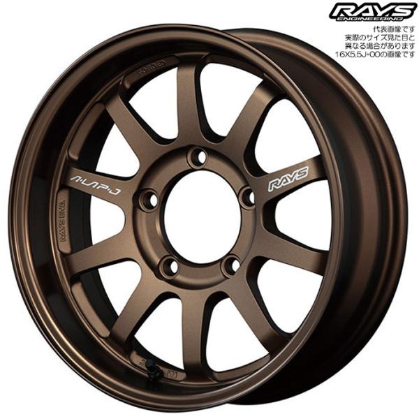 レイズ A LAP-J ブロンズ 16×5.5J-20 5H 139.7 4本 ジムニー JB64W...