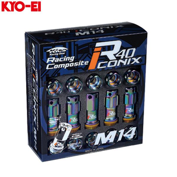 KYO-EI レーシングコンポジット R40 M14 アイコニックス ロックナットセット アルミキャ...
