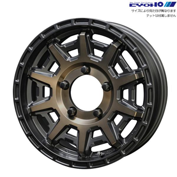 KYOHO PPX D10X ブラック/ブロンズ 4本 16×5.5J+22 5H 139.7 φ1...