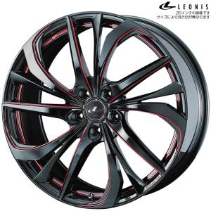ウェッズ（WEDS）レオニスTE 18インチ ホイール2本　その2 WEDS（ウェッズ） レオニス TE BK/SC RED 2本 18X8.0J+42 5H 114.3 φ73