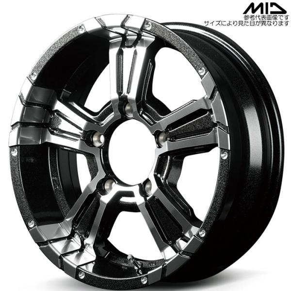 MID NITRO POWER CROSS CLAW 4本 16×5.5J+20 5H 139.7 ...