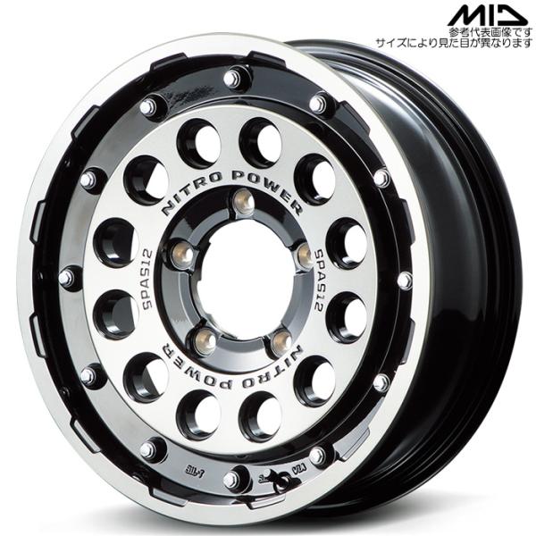 MID NITRO POWER H12 SHOTGUN 1本 16×5.5J+20 5H 139.7...