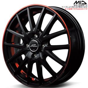 マルカサービス MID RX27 1本 15×5.5J+43 4H 100 φ67 ブラック