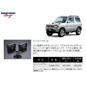 モンスタースポーツ エンジンマウント ジムニー JA12/JA22 647500-2800M｜web-carshop