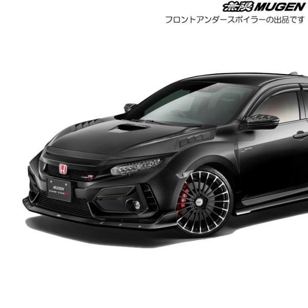 無限 フロントアンダースポイラー 塗装済み クリスタルブラック・パール シビック タイプR FK8 ...