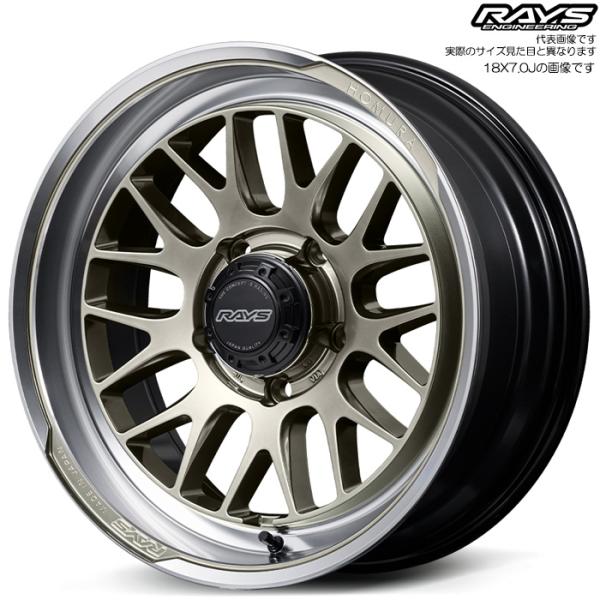 レイズ 2x9L-RA (XDJ) 1本 18×7.0J-2 5H 139.7 φ108.8 ジムニ...