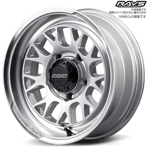 レイズ 2x9L-RA (ZAJ) 1本 16×6.0J-5 5H 139.7 φ108.8 ジムニ...
