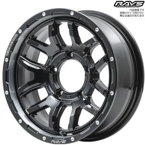 レイズ F6Boost for JIMNY (N1) 1本 16×5.5J+20 5H 139.7 φ108.8 ジムニー JB64W JB23W RAYS TEAM DAYTONA セミグロスブラック｜web-carshop