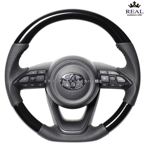 REAL ピアノブラック アクア GR SPORT MXPK11 レアル ステアリング TYJ-PB...