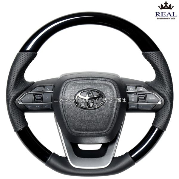 REAL ピアノブラック ヴォクシーハイブリッド ZWR90W ZWR95W レアル ステアリング ...